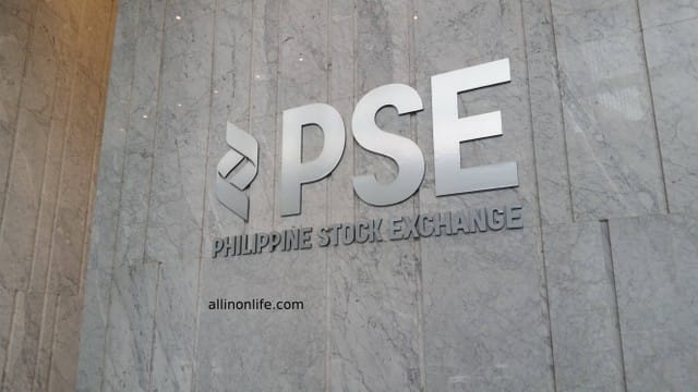 Philippine Stock Exchange sign.
